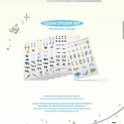 투어스 셀렉션 팩 폴라 스티커 분철/신유도훈영재한진지훈경민포카인스턴트포토