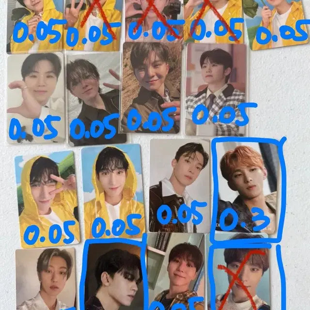 세븐틴 포카 (조슈아 준 원우 우지 도겸 디에잇 승관 버논 디노)