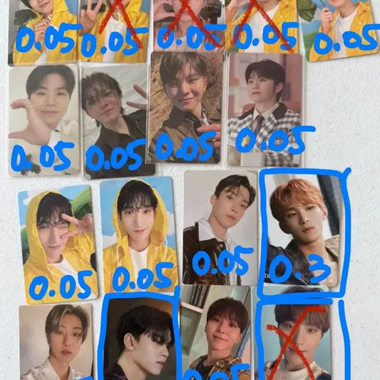 세븐틴 포카 (조슈아 준 원우 우지 도겸 디에잇 승관 버논 디노)