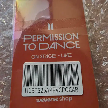 방탄소년단 퍼투댄 라이브 위버스 2차 pvc특전 제이홉 호석 포카