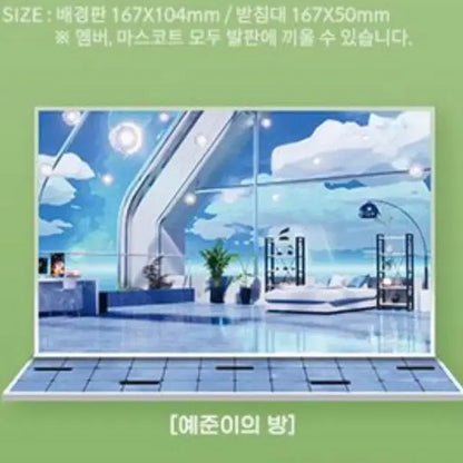 플레이브 기다릴게 애니플러스 아크릴 SD 디오라마 일괄 양도