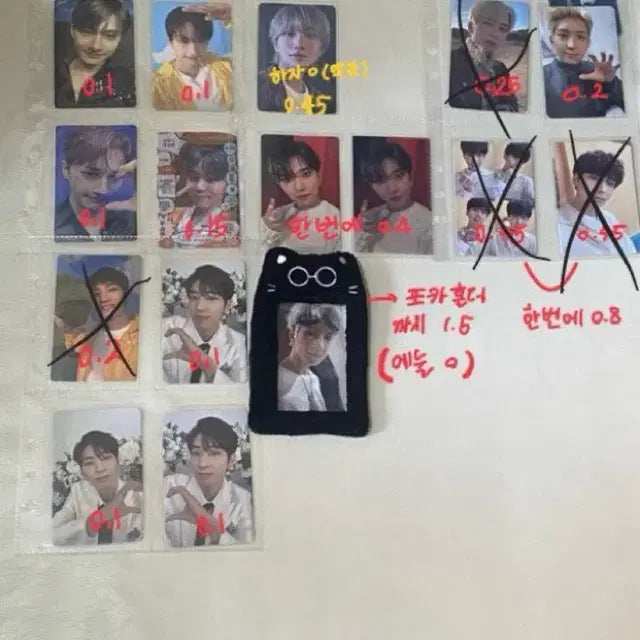 세븐틴 굿즈 대량양도(포카,시그,멤버십키트)