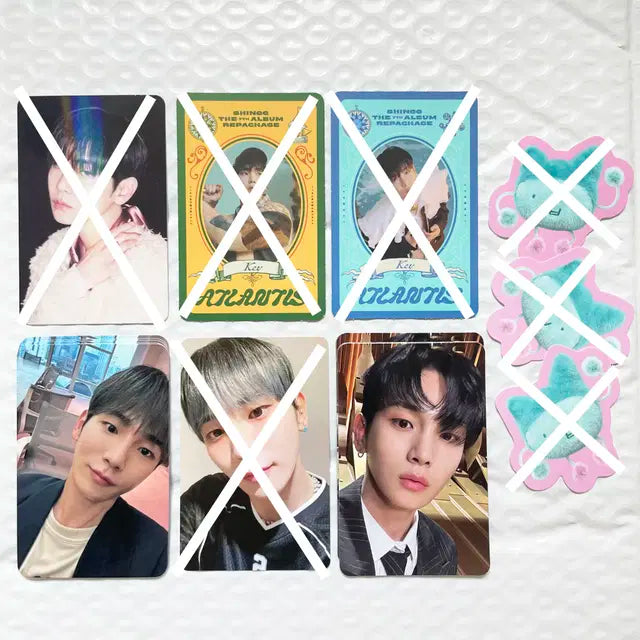 샤이니 키 Hard 포엣아티스트 포토카드 스티커