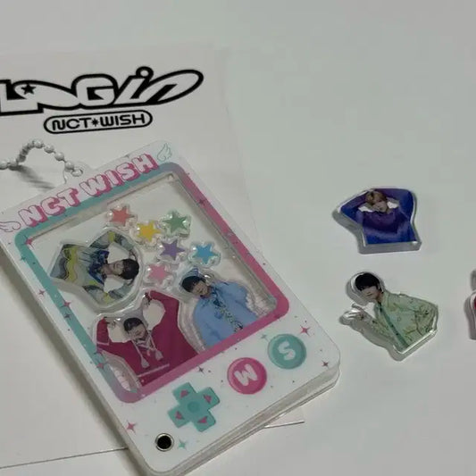 엔시티 위시 일본 로그인 MD 셰이커 키링-미개봉 새상품