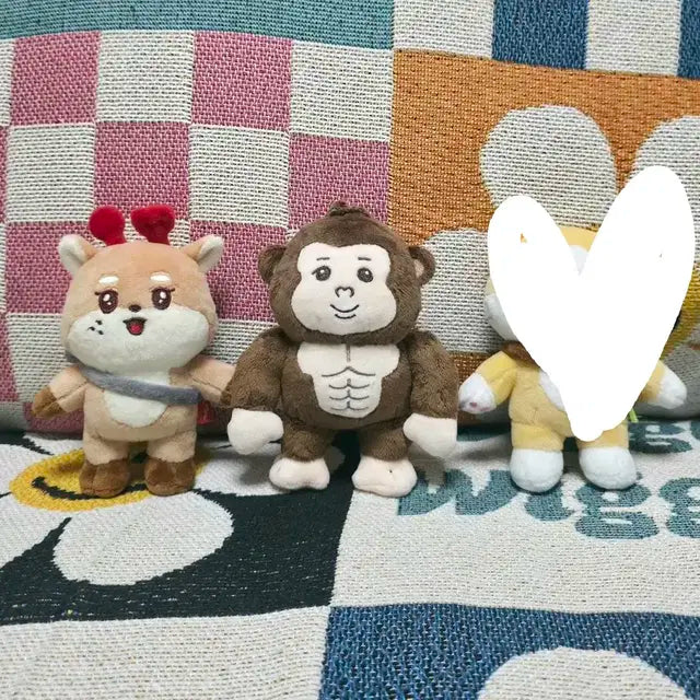 온꼬미즈 플러시 인형(키링x), 투명 파우치