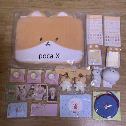 [일괄] 엑소 백현 터래기 키링 노트북파우치 그립톡 포카홀더