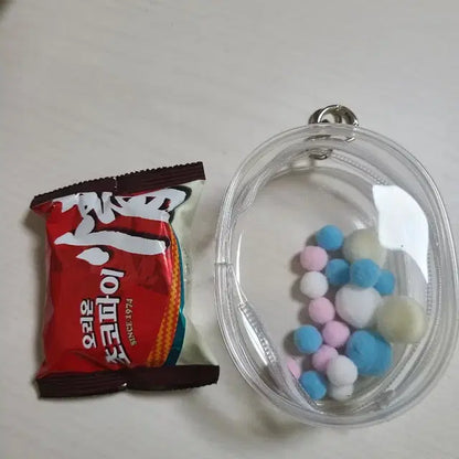 10cm 투명 인형 파우치 키링