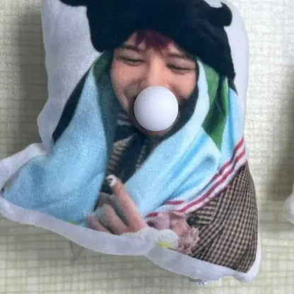 풍선껌 부는 지드래곤 인형 키링