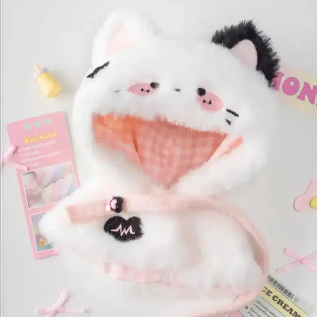 (바배)15cm인형옷 냐옹후드망토