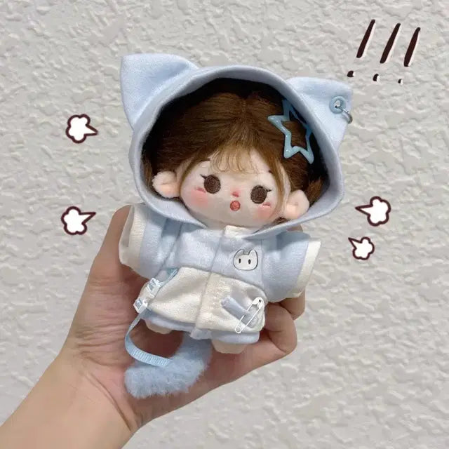 10cm인형옷 컬러배색점퍼(3종)