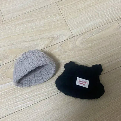 10cm 인형 뜨개 비니 고양이비니
