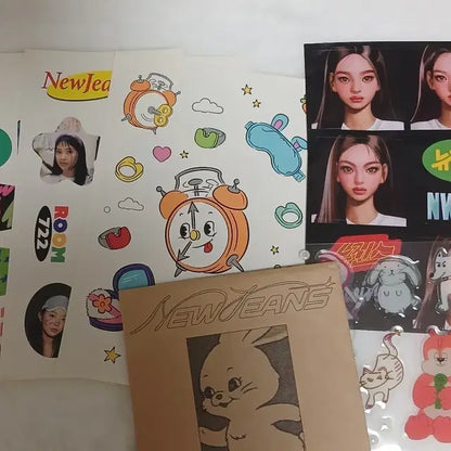 미사용)뉴진스 시그&팝업 스티커 일괄