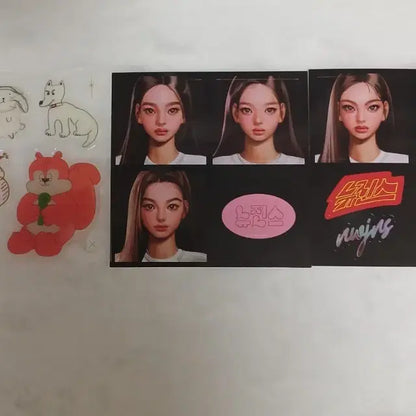미사용)뉴진스 시그&팝업 스티커 일괄