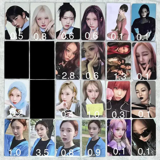 에스파 카리나 지젤 윈터 닝닝 아이브 더티워크 반지 포카 크루링 시그