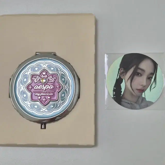 에스파 카리나 손거울 포카