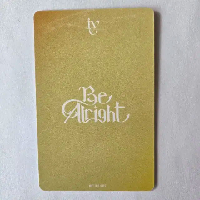 (현물)ive be alright 아이브 비얼라잇 타워레코드 이서 미공포