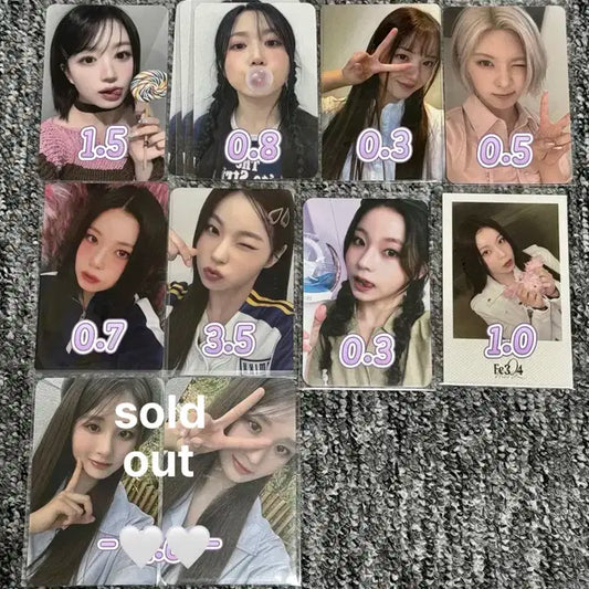 엔믹스 해원 설윤 배이 지우 규진 포카 판매합니다! 에버라인 모켓샵 집샵
