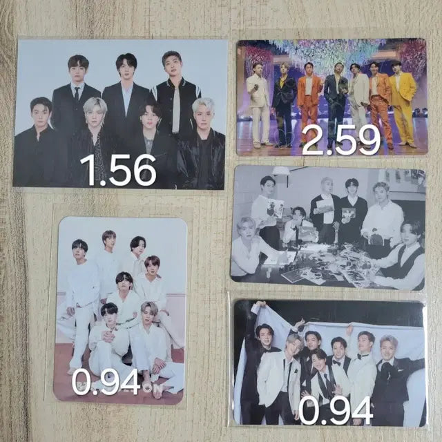 방탄 BE 일본fc 단체 포카 BTS photocard