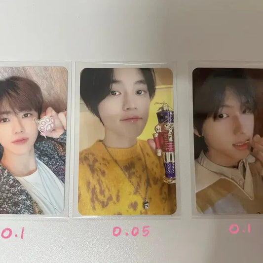 핑크크리스마스 재민 천러 지성 포카 엔시티드림 마크런쥔제노해찬재민천러지성