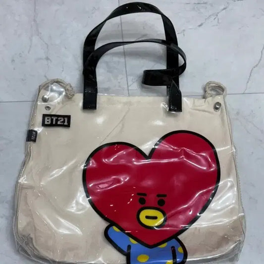 BT21 TATA 방탄 투명 토트백 에코백