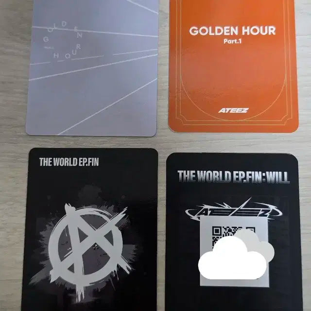 에이티즈 우영 포카 4장 일괄