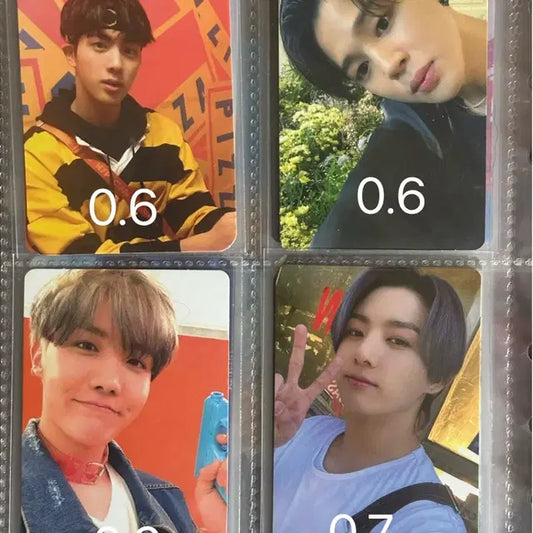 방탄소년단 알엠 진 슈가 제이홉 지민 뷔 정국 포카 bts
