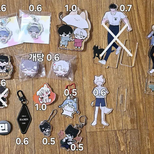 플레이브 코롯토,키링,스티커,아크릴스탠드,핀뱃지 비공굿 여러가지