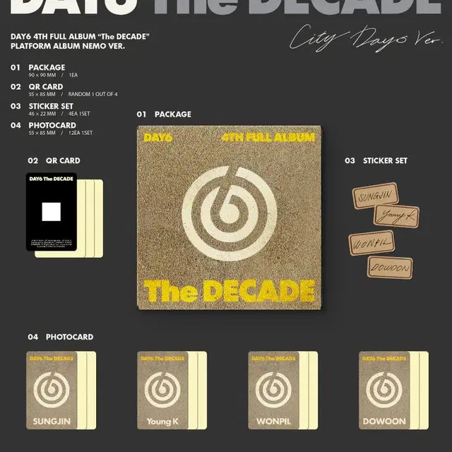 데이식스 분철 The DECADE 정규4집 앨범
