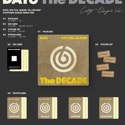 데이식스 분철 The DECADE 정규4집 앨범