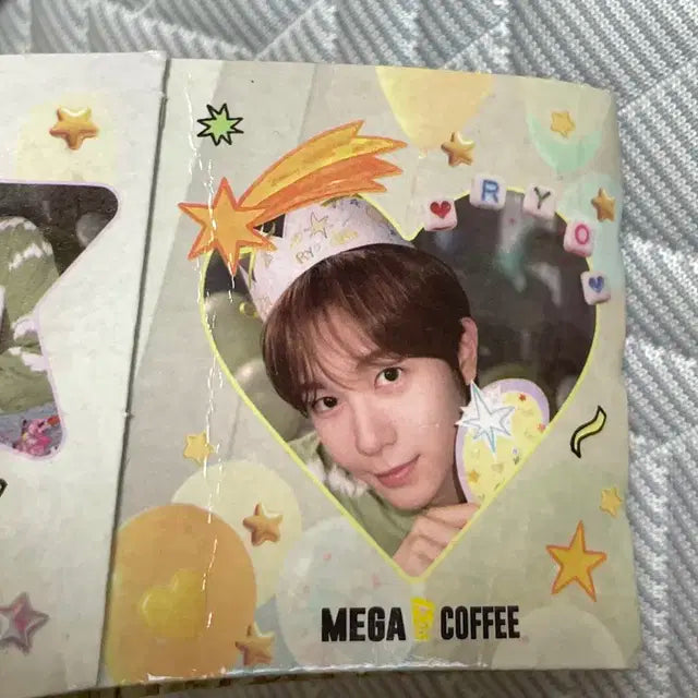 [일괄] 엔시티 위시 메가커피 료 생일 컵홀더