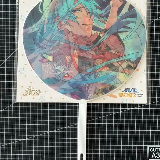 미개봉) 앙스타 중스타 피네 와타루 렌티큘러 우치와 부채 양도 렌티큘러