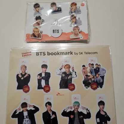 방탄소년단 BTS SK텔레콤 북마크 + 클라우드베리 뱃지 세트 양도