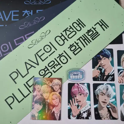 플레이브 콘서트 빅포카+플리존 포카세트+슬로건3종