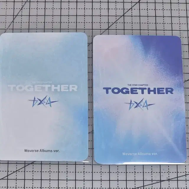 투바투 투게더 위버스반 태현 포카 a b 버전 다고냥 띠부씰