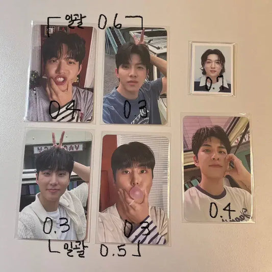 급처) 데이식스 시그 포카 일괄 증사 미개봉 양도 영케이 도운 원필 처분