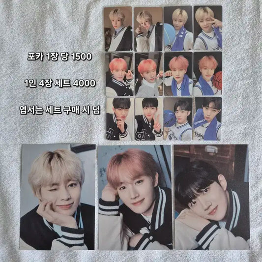 템페스트 시그 포카 엽서 2023 시즌그리팅 한빈 혁 형섭