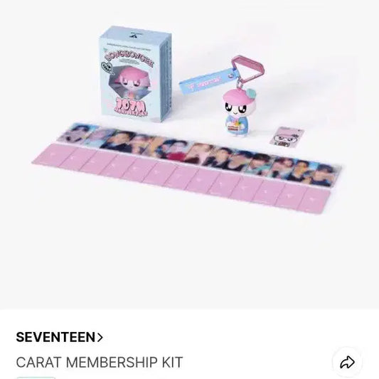 세븐틴 캐럿 멤버쉽키트 포카 분철합니다