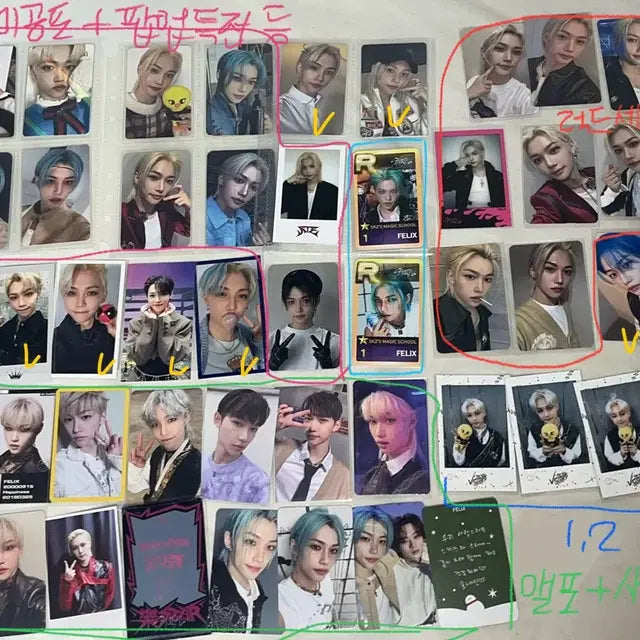 급처!!대량!가격내림!!!)Stray Kids 필릭스 포카 일괄