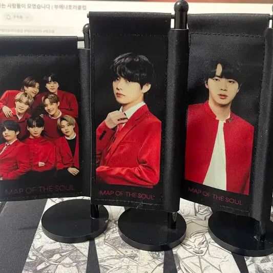 방탄소년단 맵솔원 미니플래그 뷔, 진, 단체