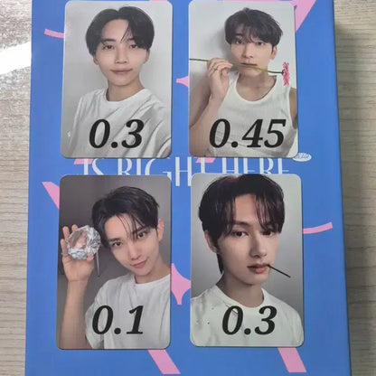 세븐틴 라잇히어 디어버전 캐럿반 랜덤포카(가격 제안 가능)