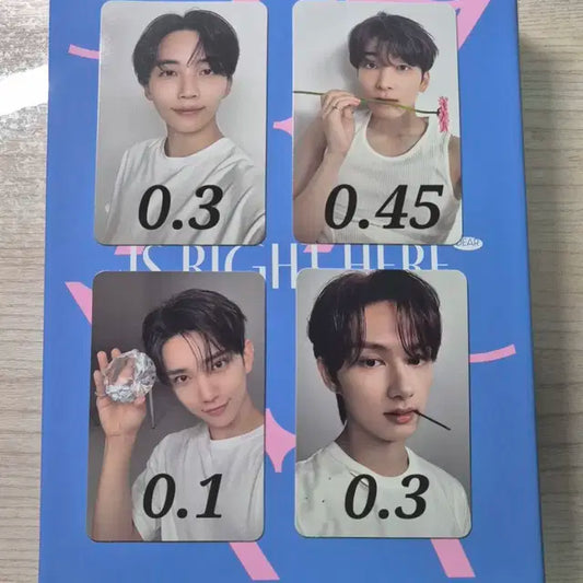 세븐틴 라잇히어 디어버전 캐럿반 랜덤포카(가격 제안 가능)