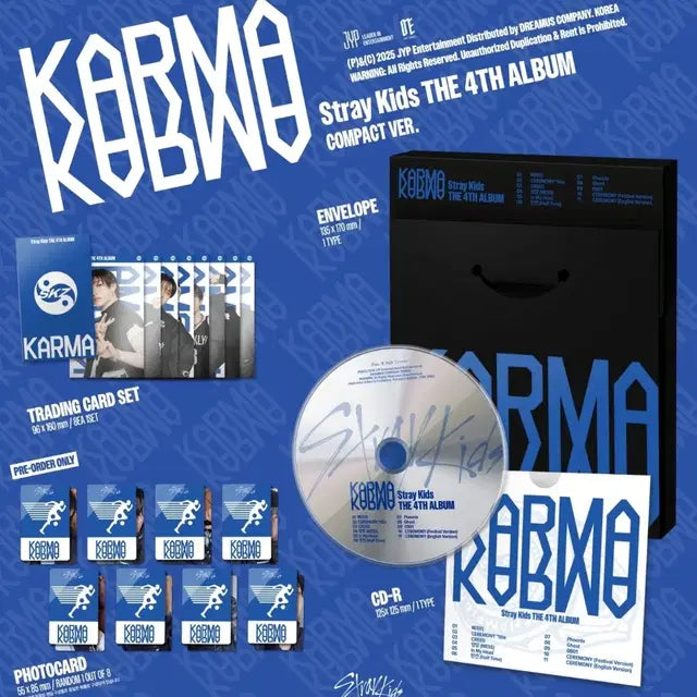 스트레이키즈 KARMA앨범 콤팩트 Ver. 개봉앨범