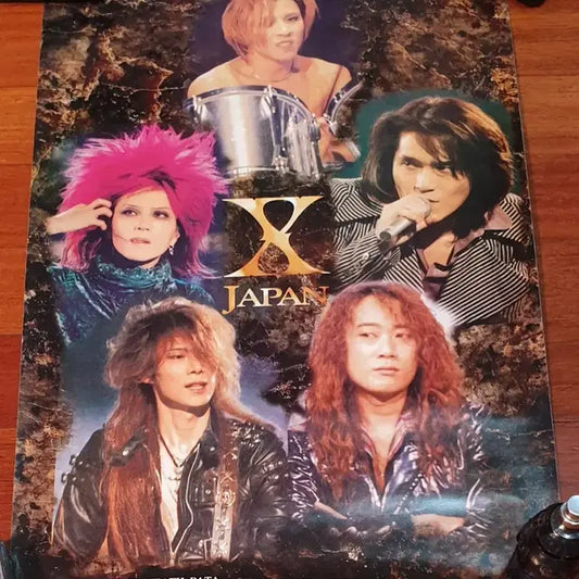 요시키 히데 토시 포스터 X JAPAN 서울콘서트 광고지 포스터 엑스재팬