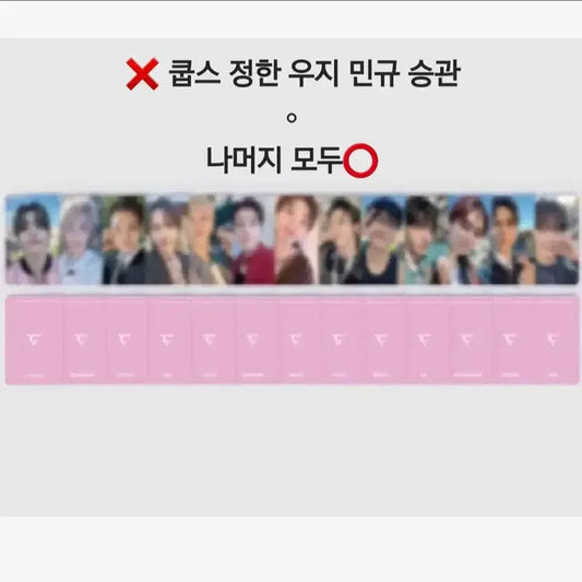 세븐틴 캐럿 멤버쉽 포카 분철