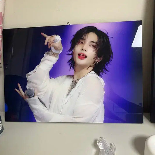 스트레이키즈 스키즈 현진 a3아크릴액자 , 슬로건 일괄양도