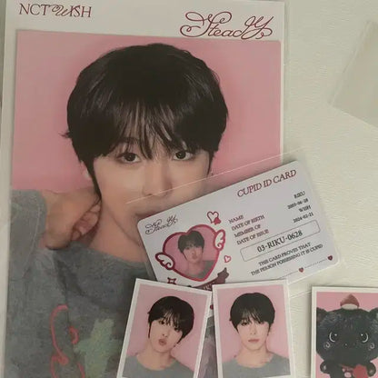 nct wish 엔시티위시 리쿠 스테디팝업 아이디카드
