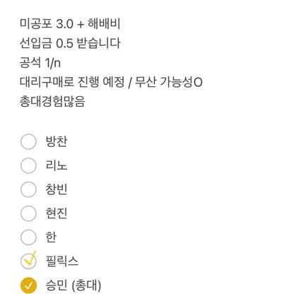 리노창빈아이엔) 스키즈 karma 일본 소니뮤직 미공포 분철