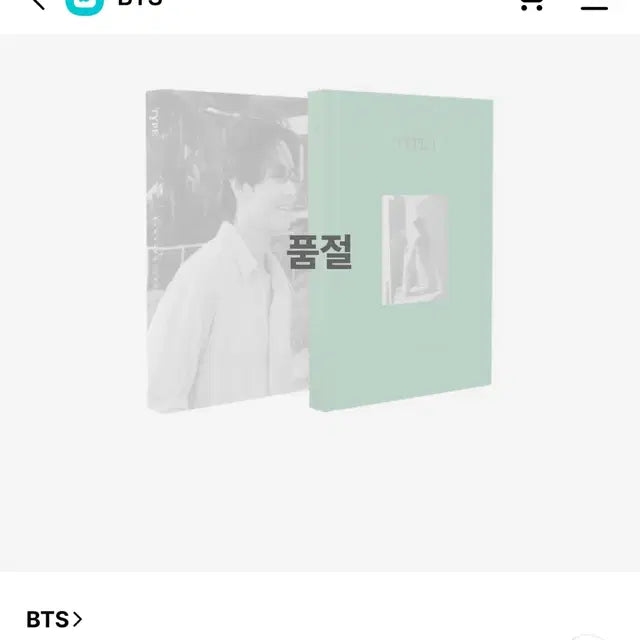 (위버스 특전 포함) BTS V 방탄소년단 뷔 화보 포토북 TYPE 1