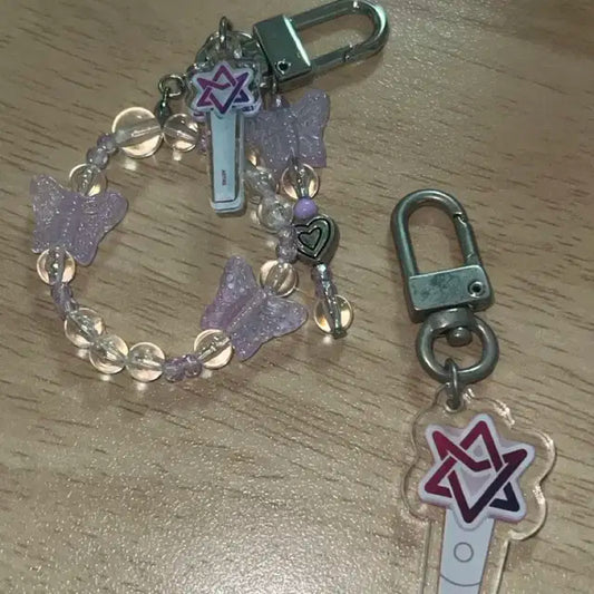 아스트로 응원봉 아크릴 키링 비즈키링 로봉이 아로하