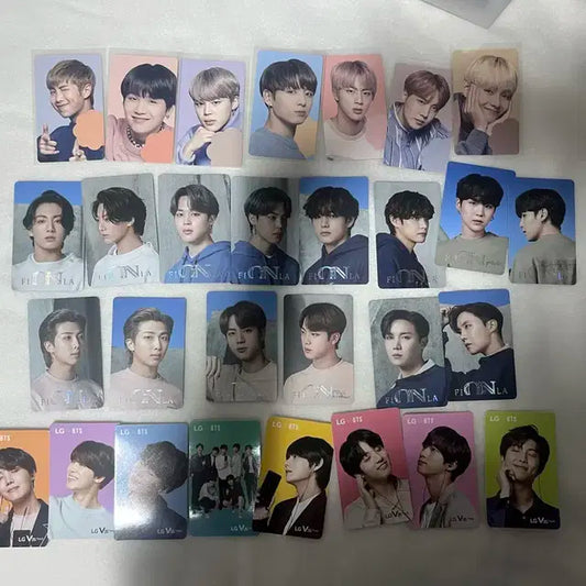 방탄 bts 희귀포카 모음 클라우드베리+휠라온+엘지 총 29장 일괄